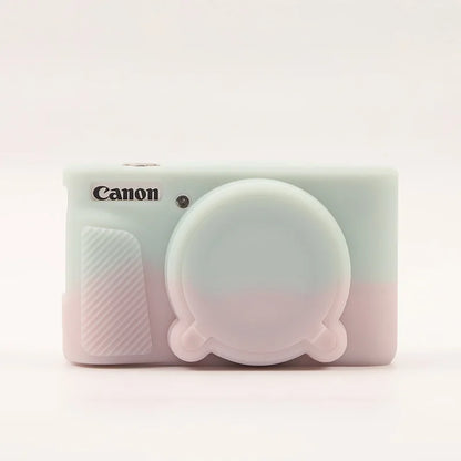 Camera Case for Canon PowerShot SX740 / SX730 Digital Camera, Soft Silicone Protective Bag Removable Lens Cover Accessories.