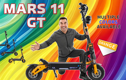 GSPACE MARS11 GTR Electric Scooter 2000*2W Motor 72V45Ah Battery Escooter  11 inch City tires E-Scooter.
