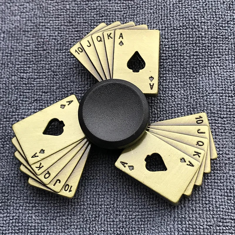 New Bronze Metal Alloy Fidget Spinner R188 Mute Bearing Hand Spinner Fingertip Gyro Stress Relief Toys For Kids Adult.