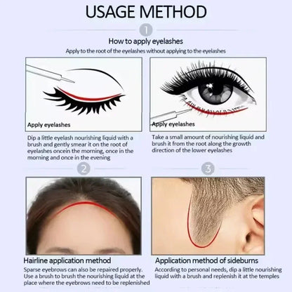 Fast Eyelash Growth Serum Eyebrow Hair Growth Anti Hairs Loss Product Prevent Baldness Fuller Thicker Lengthening Eyebrow Makeup.