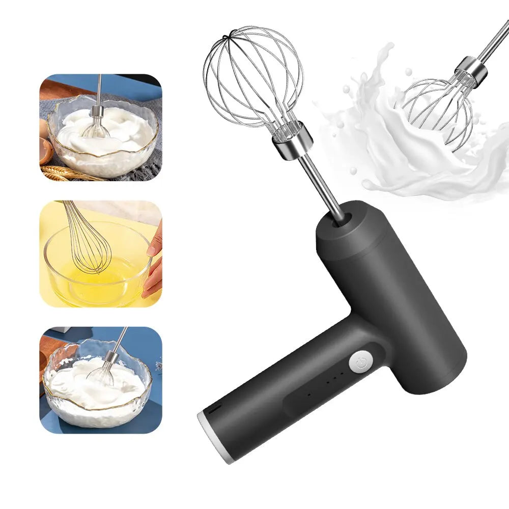 1 PCS Wireless Electric Food Mixer Portable 3 Speeds Egg Beater Baking Dough Cake Cream Mixer Kitchen Tools.