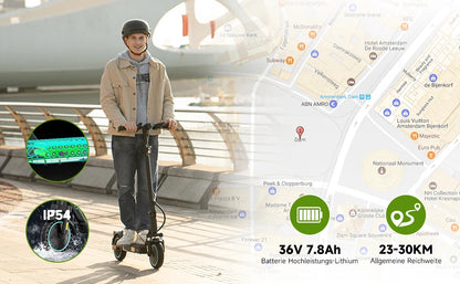 RCB EV85F (ABE) Adult EScooter 400W Motor Foldable E-Scooter 36V 7.8AH 8.5” Road Tire Commuting Electric Scooter.