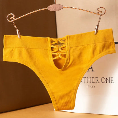 Women's Sexy Panty Seamless Thong Female Intimate Clothes Low Rise Comfort Underwear Lady's Soft Underwear Solid Color Lingerie.