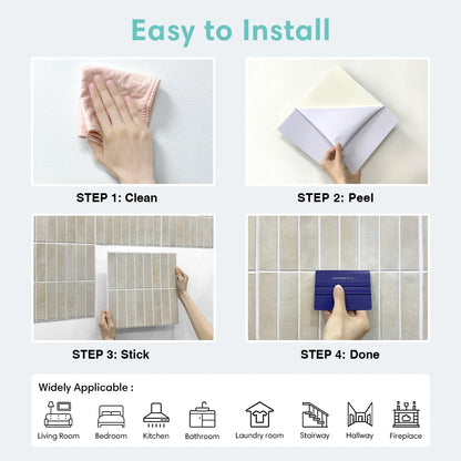 10 PCS Fish Scale Matte Peel-and-Stick Wall Panels, 30 x 30 cm, Waterproof Tiles, Living Room Splashbacks, Wall Decoration