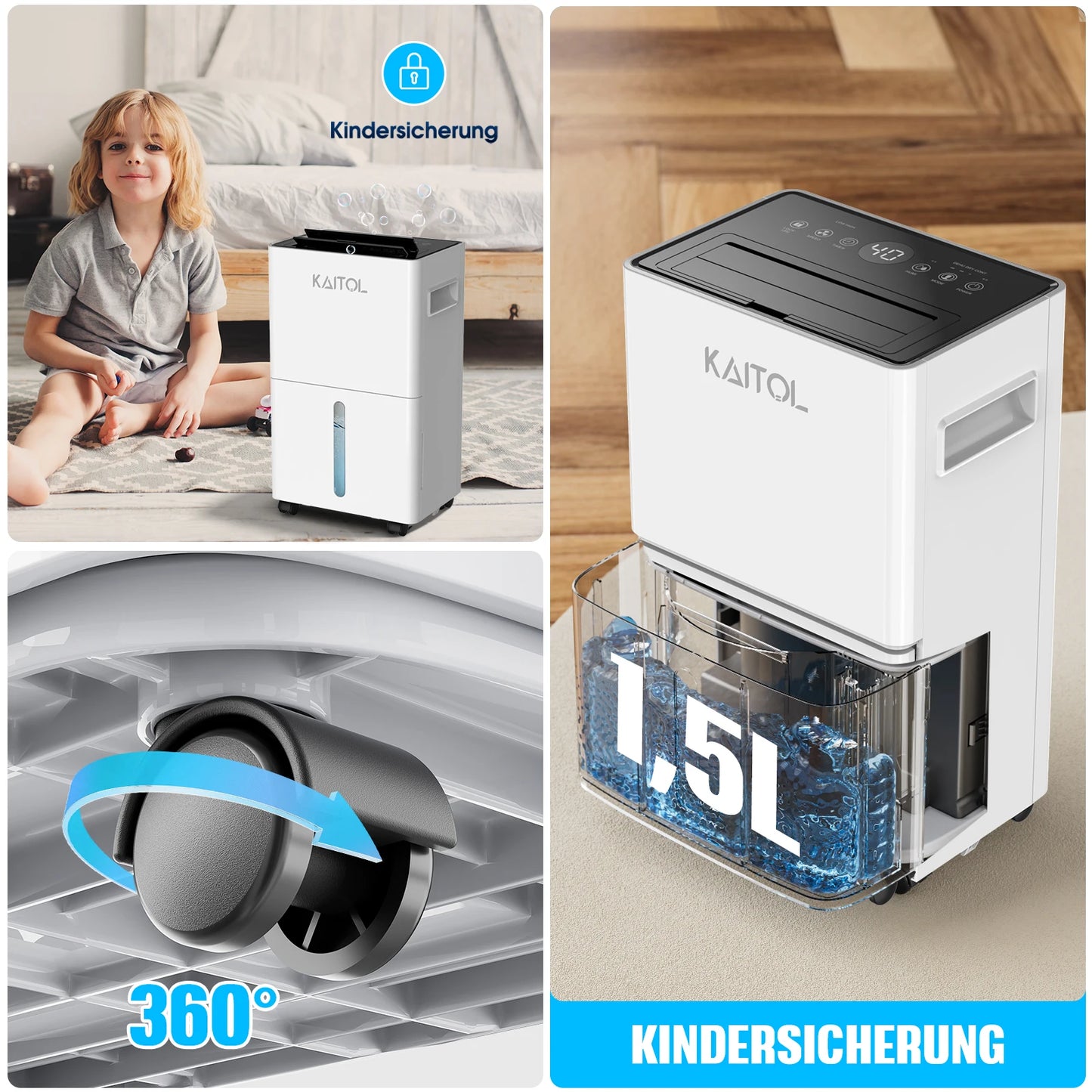 Anion purification dehumidifier home bedroom Silent automatic defrost basement clothes drying LED touch screen deshumidificador.