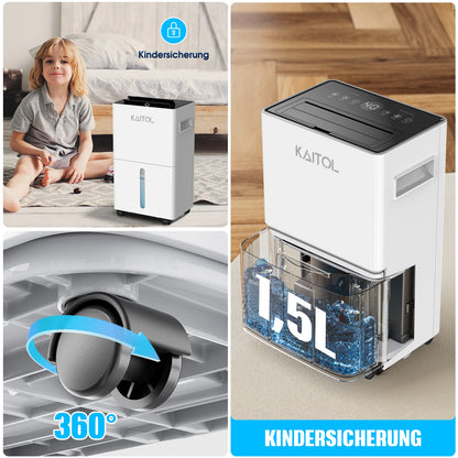 Anion purification dehumidifier home bedroom Silent automatic defrost basement clothes drying LED touch screen deshumidificador.