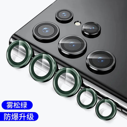Camera Lens Protetor For Samsung S25 S24 ultra S24 S23 S22 ultra Case Tempered Glass Film Titanium Alloy Ring Phone Accessories.