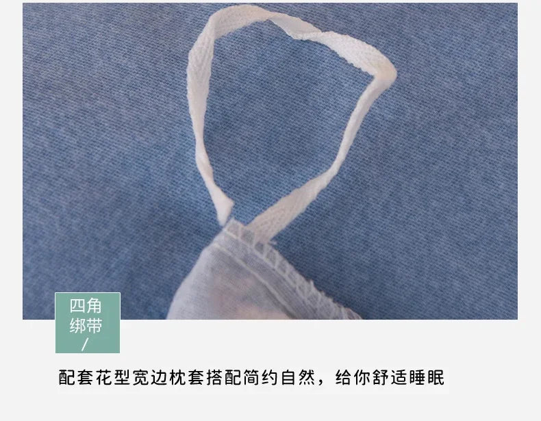 2024 new light luxury solid color thickened cotton abraded four-piece set, pure cotton warm, available in autumn and winter.