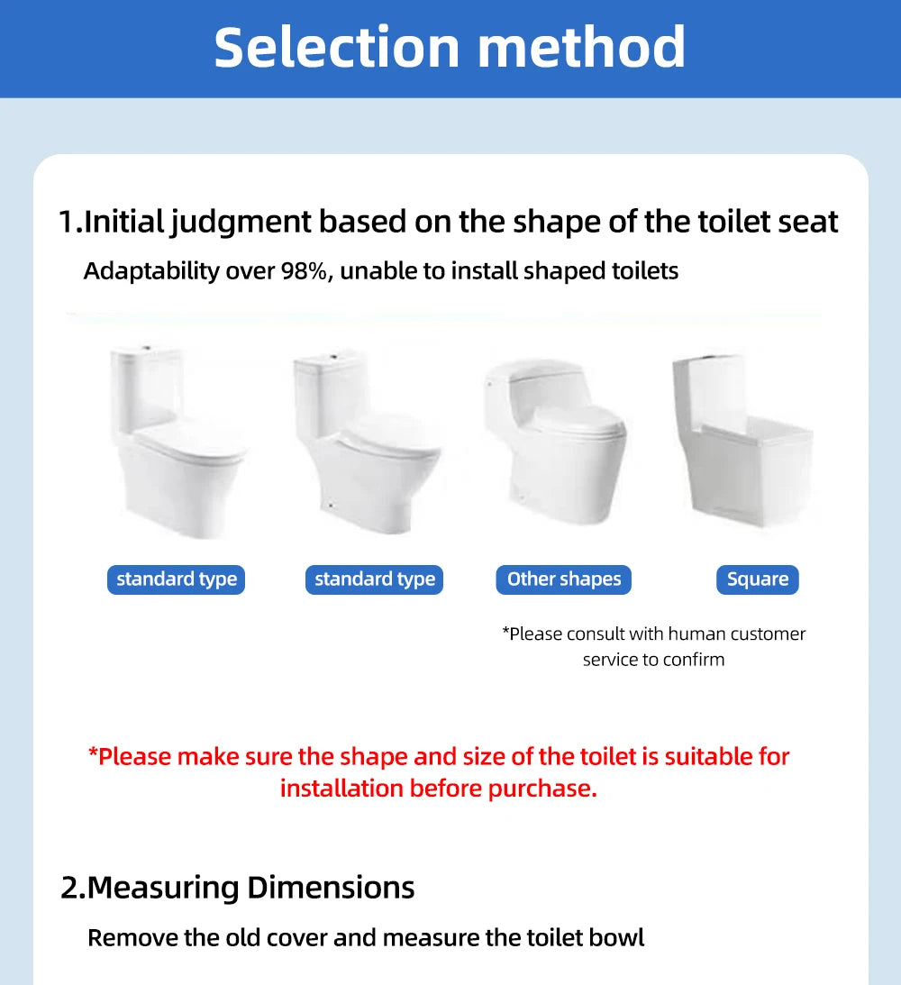 Intelligenter, länglicher Toilettensitzbezug – beheizt, wassersparend, automatische Reinigungsdüse, langsam schließend, trocken, LED-Licht für modernes Badezimmer
