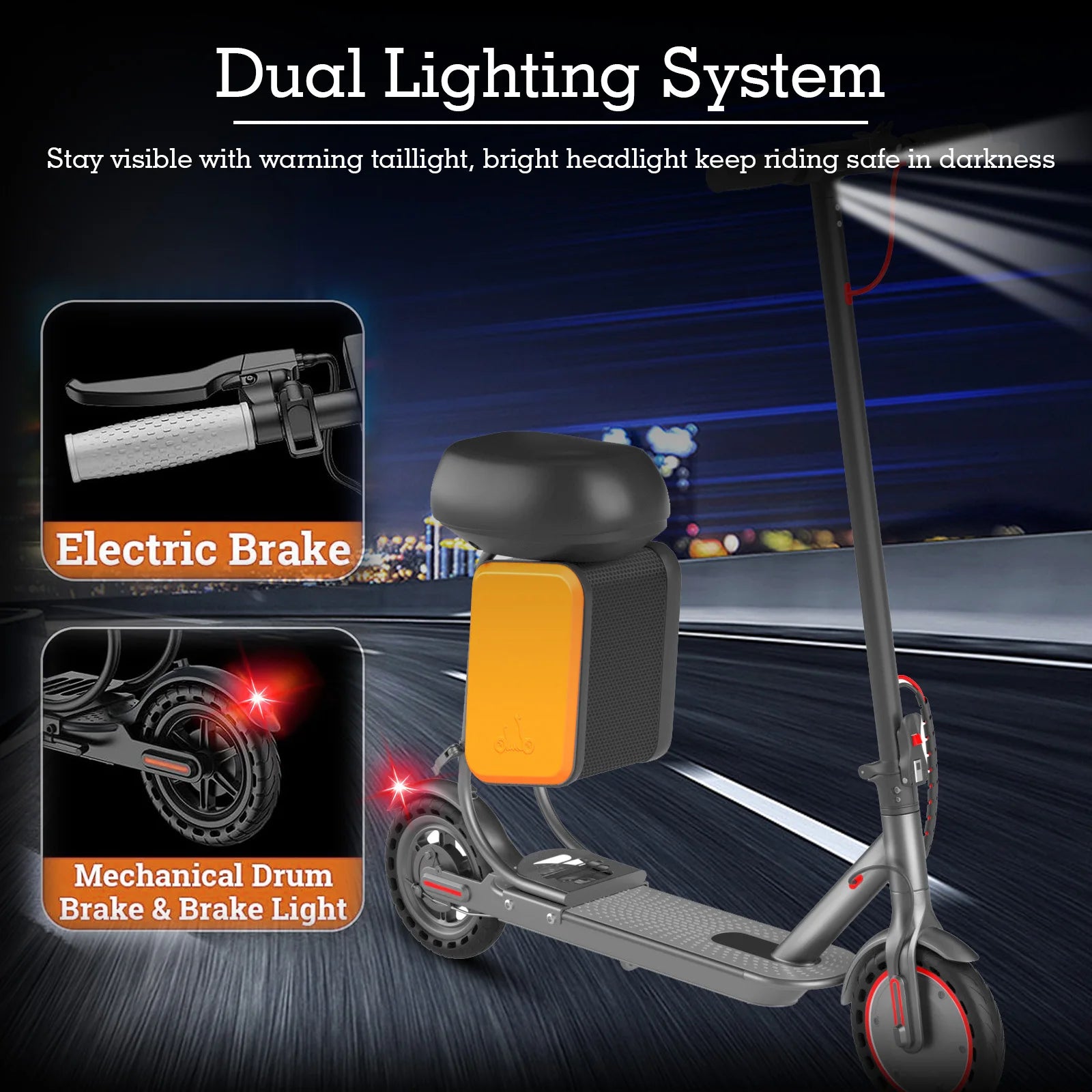 2025 New JUICEASE TX01XB Electric Scooter with Seat 350W 36V 25KM Long Range 31KM/H Smart App with Storage Compartment EScooter.