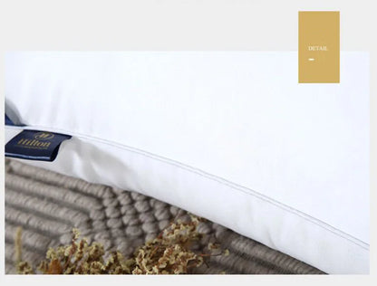 Solid color 48*74 2PCS sleeping Pillows for home bedroom Stuffed 5star hotel bounce back soft comfortable bed adult sleep pillow.