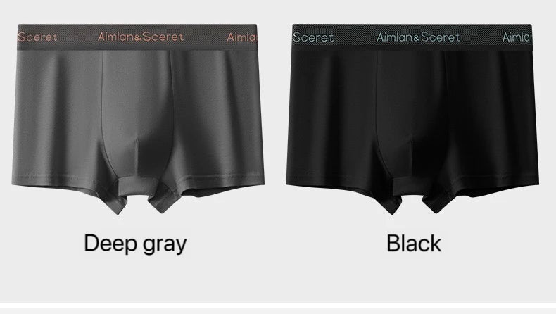 4Pcs Männer Unterwäsche Sportliche Boxer Plus Größe Jugend Boxer Shorts Bequeme Atmungsaktive Flache Hosen männer Quadratische Höschen Slip geschenk