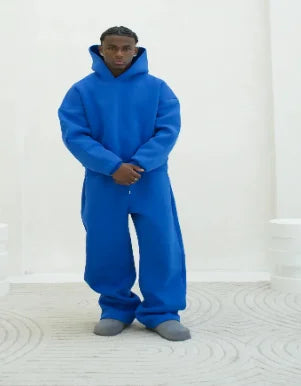 Men's Casual Sweatshirt Set Comfortable Streetwear Style Two-Piece Outfit for Men.