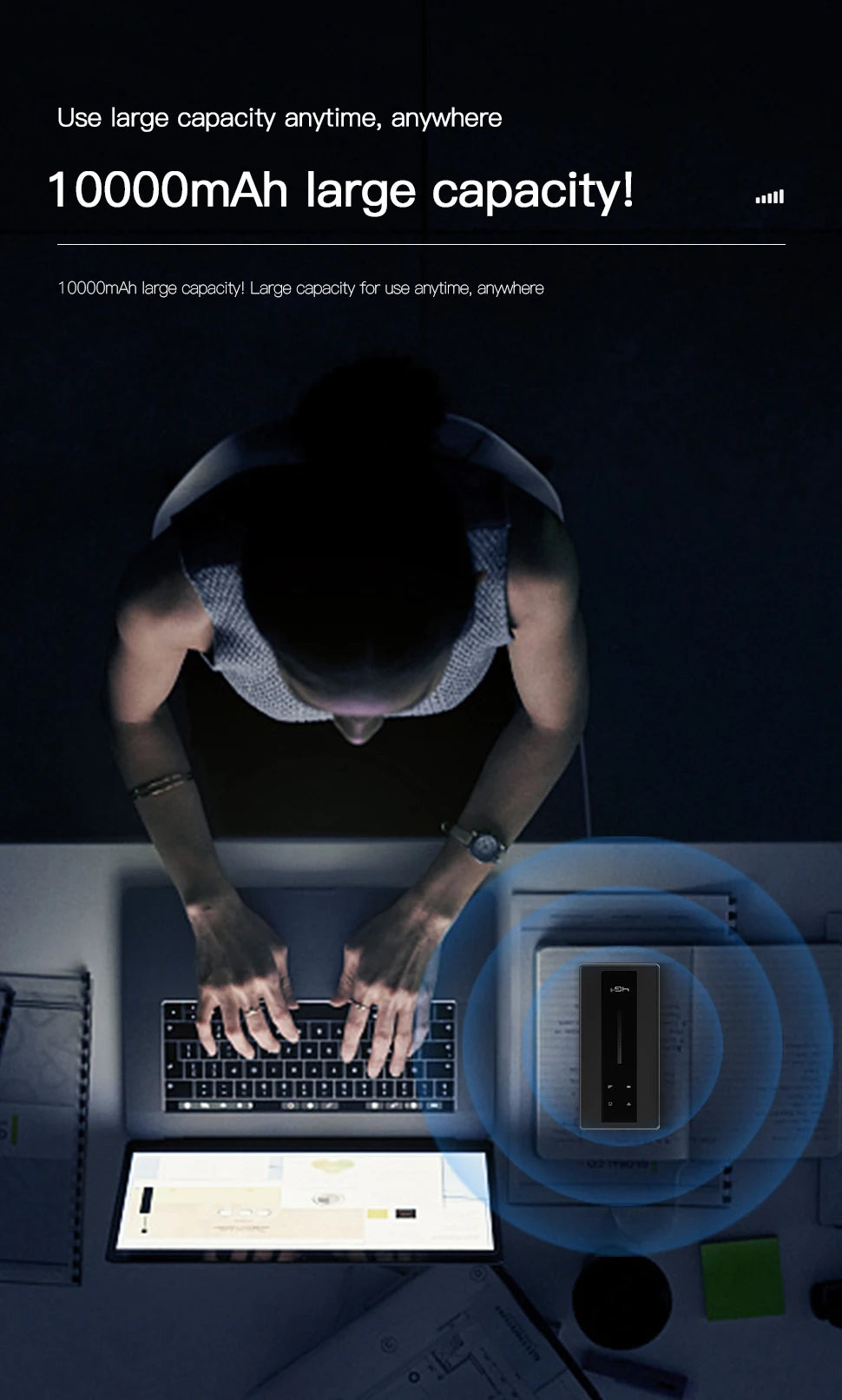 KuWFi Mobile Wifi Router 10000mAh Portable Lte Router CAT4 Outdoor Travel Pocket Wifi Hotspot with RJ45 TS9 Antenna Port WPS.