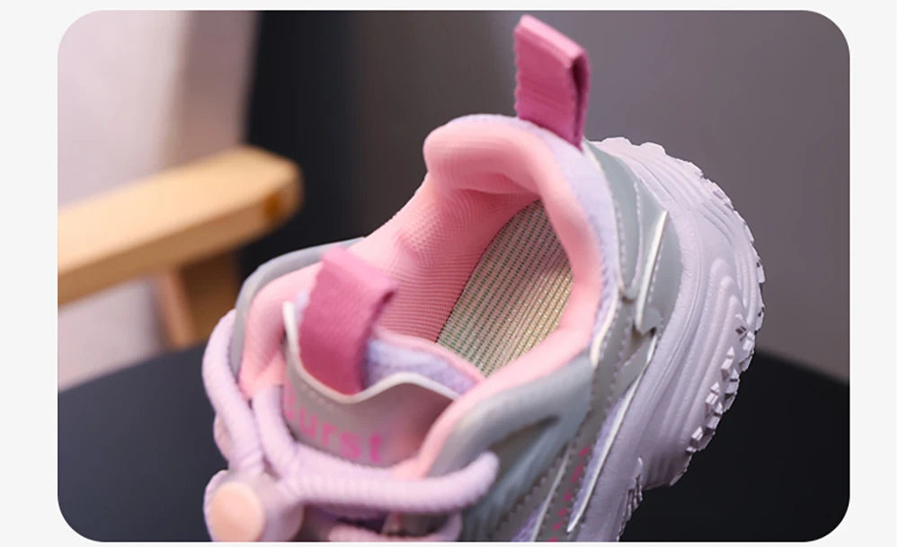 2025 Autumn Sport Shoes For Children PU Leather Waterproof Kid's Sneakers Anti-slippery Breathable Boy's Girl's Running Shoes.