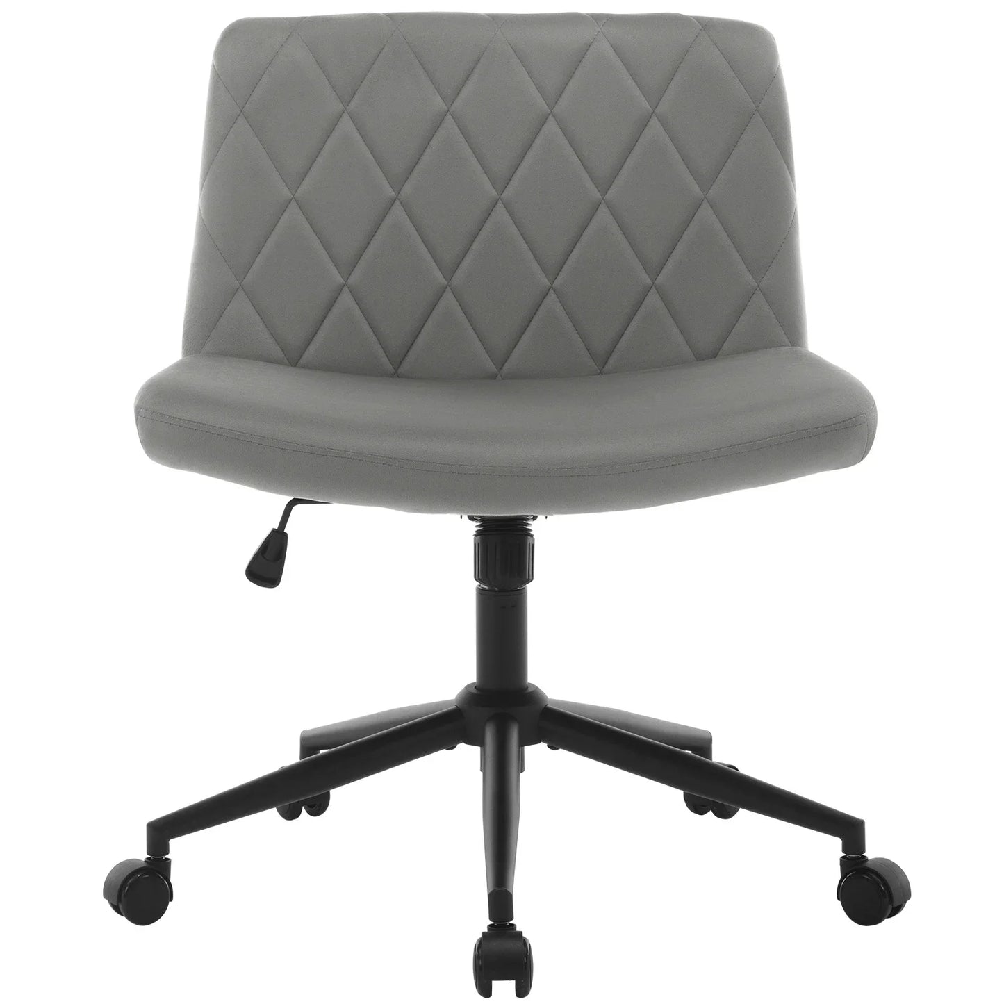 WOLTU Ergonomischer Bürostuhl aus Samt, drehbarer Rollenstuhl, Rückenlehne, gekreuzte Beine, neigbarer, höhenverstellbarer Schminkstuhl