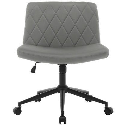 WOLTU Ergonomischer Bürostuhl aus Samt, drehbarer Rollenstuhl, Rückenlehne, gekreuzte Beine, neigbarer, höhenverstellbarer Schminkstuhl