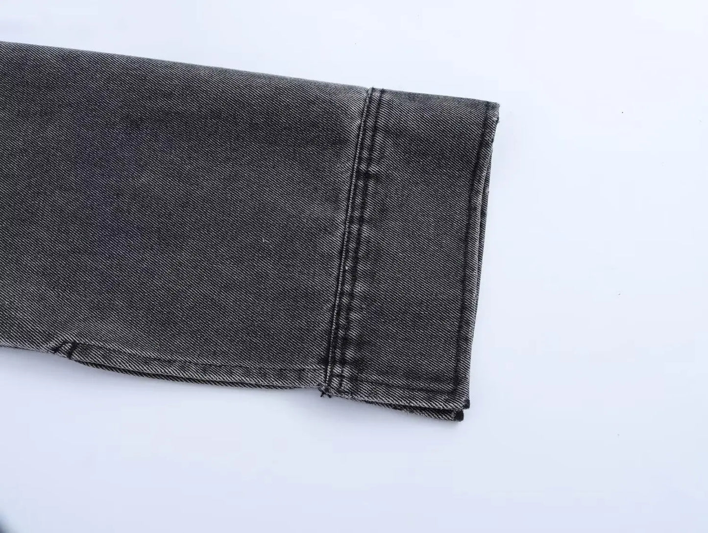 2024 Autumn Jeans Sets Women Turn-down Collar Casual Top Fashion High Waist Streetwear Female Denim Pant Two Piece Set.