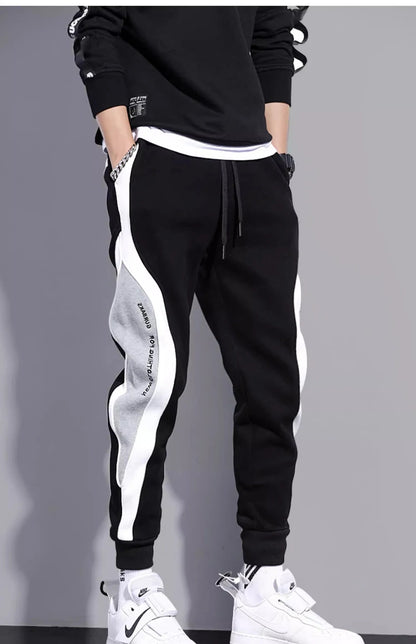 11 Print Men's Sweatpants Patchwork Jogging Pants Male Outfit Loose Trousers Straight Pants New Spring Autumn Fashion Clothes.