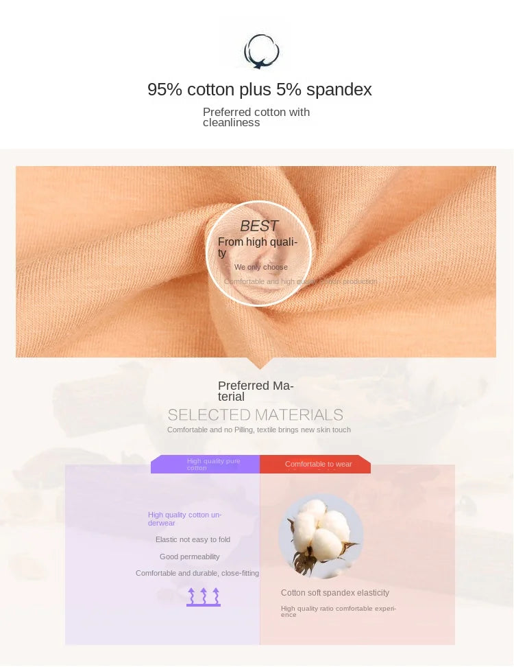 4Pcs/Lot High Waist Underwear Cotton Panties Women Body Slim Abdominal Underwear Plus Size Girls Briefs Female Lingerie Shaper.