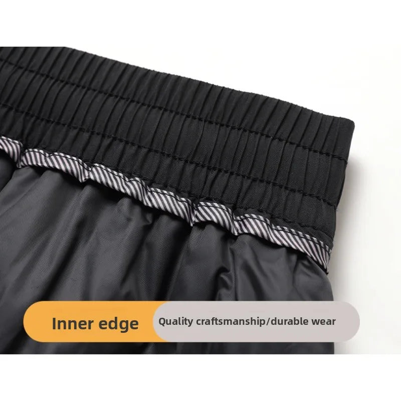 CHUJIE Men's autumn and winter new down jacket pants, men's mountain outdoor work pants, graphene heating thickened warm pants