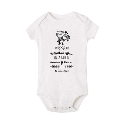 Personalisierter Baby-Body „I Also Attended The Wedding“, individueller Name, Baby-Overall, Hochzeit, Kleinkind, Kleinkind, Junge, Mädchen, Strampler, Outfits.