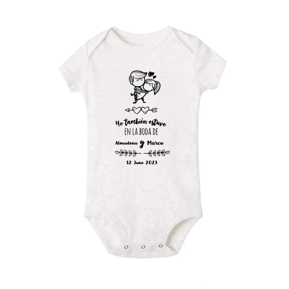 Personalisierter Baby-Body „I Also Attended The Wedding“, individueller Name, Baby-Overall, Hochzeit, Kleinkind, Kleinkind, Junge, Mädchen, Strampler, Outfits.