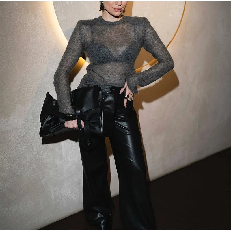 Schwarz Luxus Faux Pelzmantel Frauen Mode Oansatz Langarm Flauschigen Lose Jacke 2025, Winter Dame Verdicken Warme Straße Outwear