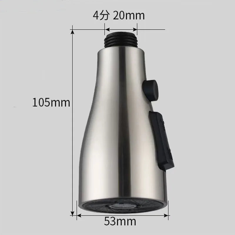 Kitchen Faucet Accessories Replace Sprayer Nozzle 3 Modes ABS Bathroom Basin Sink Shower Spray Head For 1/2" Connection