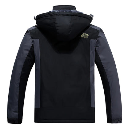 Fall and winter new men's quick-drying jacket, oversized loose-fit model, padded thick warm jacket..
