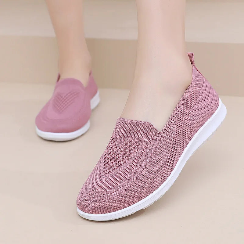 Women's Shoes Spring Summer Casual Breathable Chunky Sole Flat cheap shoes clearance.