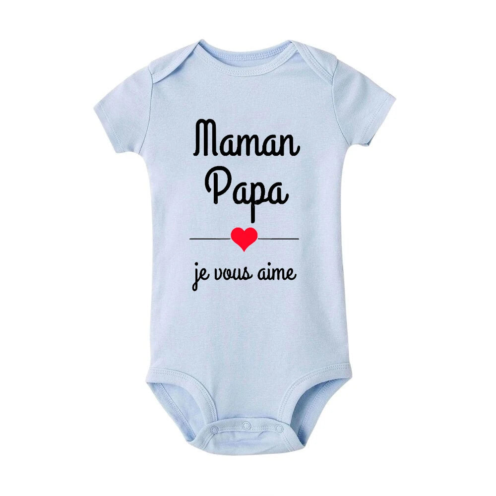 Mama Papa ICH Liebe Sie Baby Bodys Mütter Tag Infant Outfit Vatertag Neue Geboren Jungen Mädchen Kleidung Mütter Tag vatertag Geschenk.