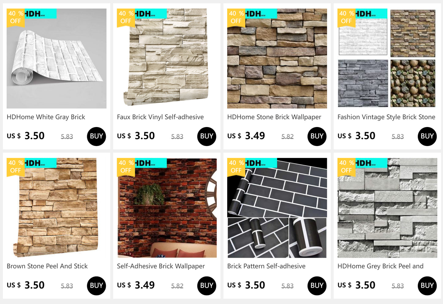 Light Brown Brick Self Adhesive Wallpaper Stone Peel And Stick Wallpaper Faux Brick Vinyl 3D Wallpaper For Home Decor Stickers