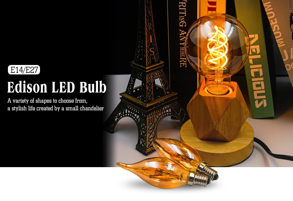 E14 E27 Spirale Licht G80 G95 G125 LED Glühlampe 220V 4W 2200K Retro Vintage Lampen dekorative Beleuchtung dimmbare Edison Lampe.