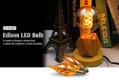 E14 E27 Spirale Licht G80 G95 G125 LED Glühlampe 220V 4W 2200K Retro Vintage Lampen dekorative Beleuchtung dimmbare Edison Lampe.