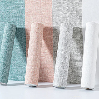 50 cm x 2,8/5/10 m Leinen einfarbig 3D verdickter wasserdichter Schaumstoff selbstklebende Hintergrundwand Renovierung Tapete Wandaufkleber