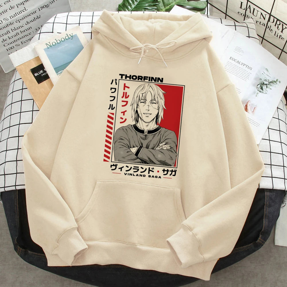 Thorfinn Vinland Saga Vinrando Saga Hoodies Frauen Grafik ästhetische Gothic japanische Kapuzen hemd Pullover weibliche Vintage Pullover.