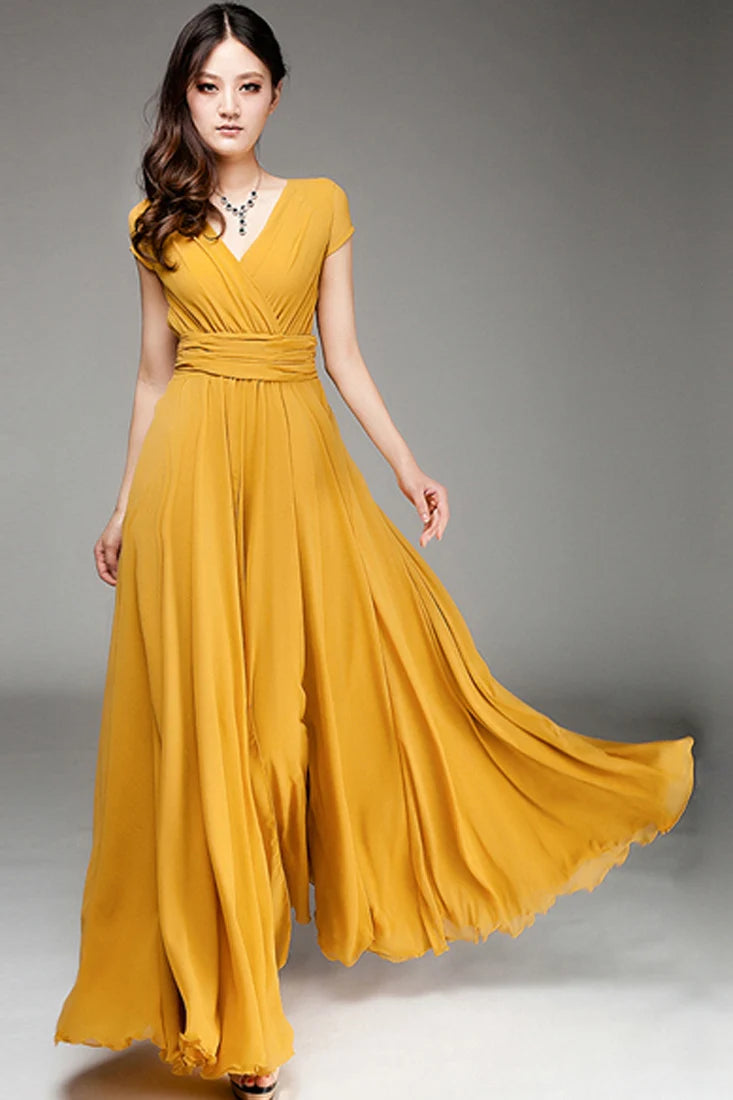 Frauen Damen Kleidung Kurzarm Sexy Club Boho Strand Kleid Dame Sommer Tiefem V-ausschnitt Party Lange Maxi Kleid Frauen