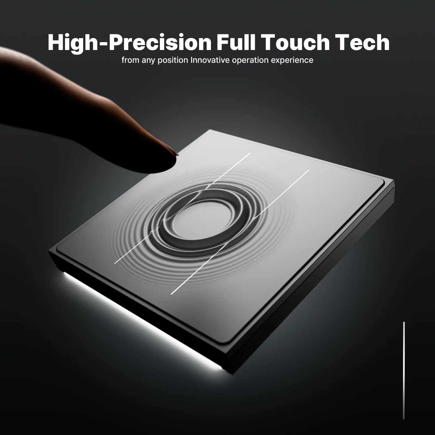 MOES Tuya ZigBee Star Feather Series Smart Touch Switch mit neutraler Lichtszene 2in1 APP-Fernbedienung mit Alexa Google Home.