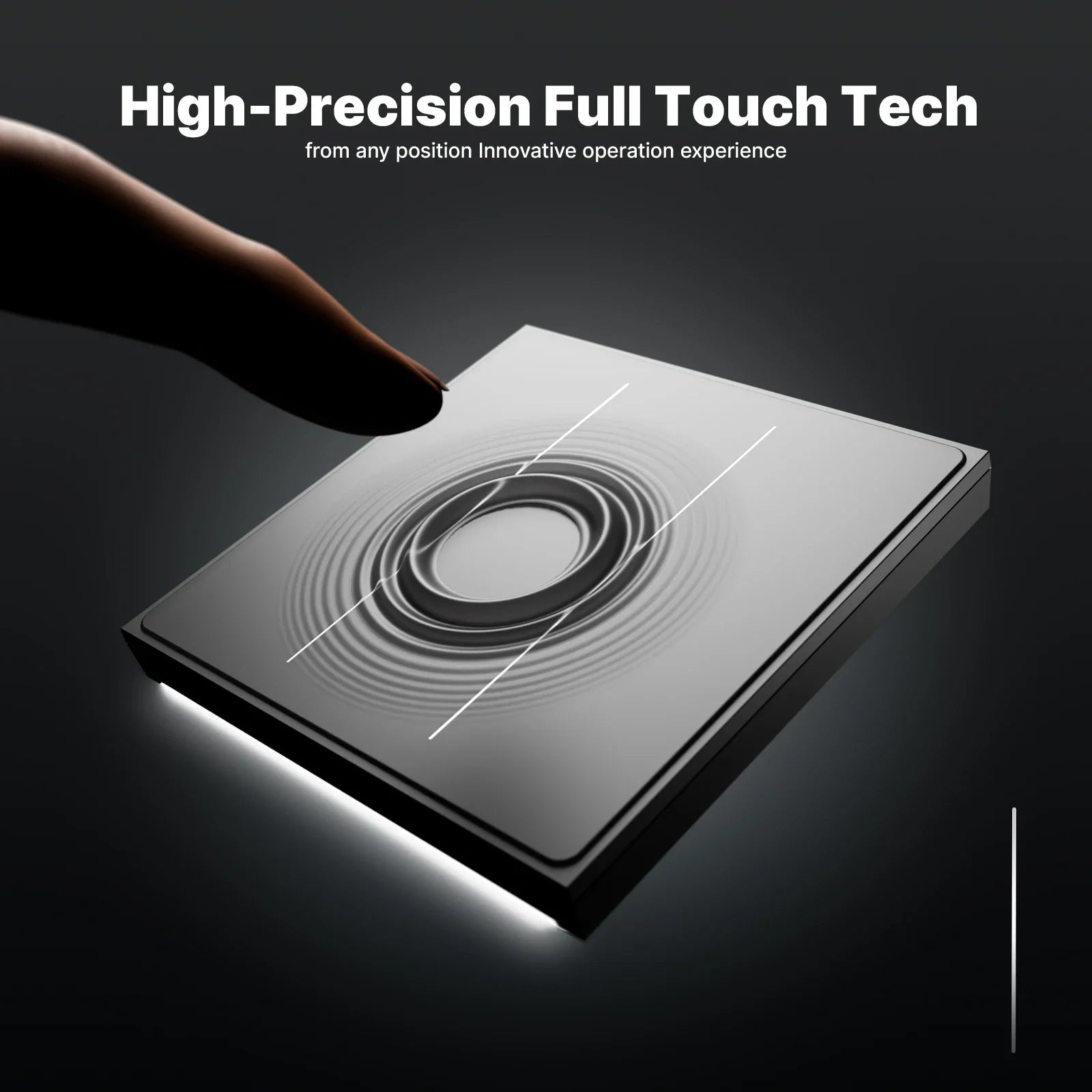 MOES Tuya ZigBee Star Feather Series Smart Touch Switch mit neutraler Lichtszene 2in1 APP-Fernbedienung mit Alexa Google Home.