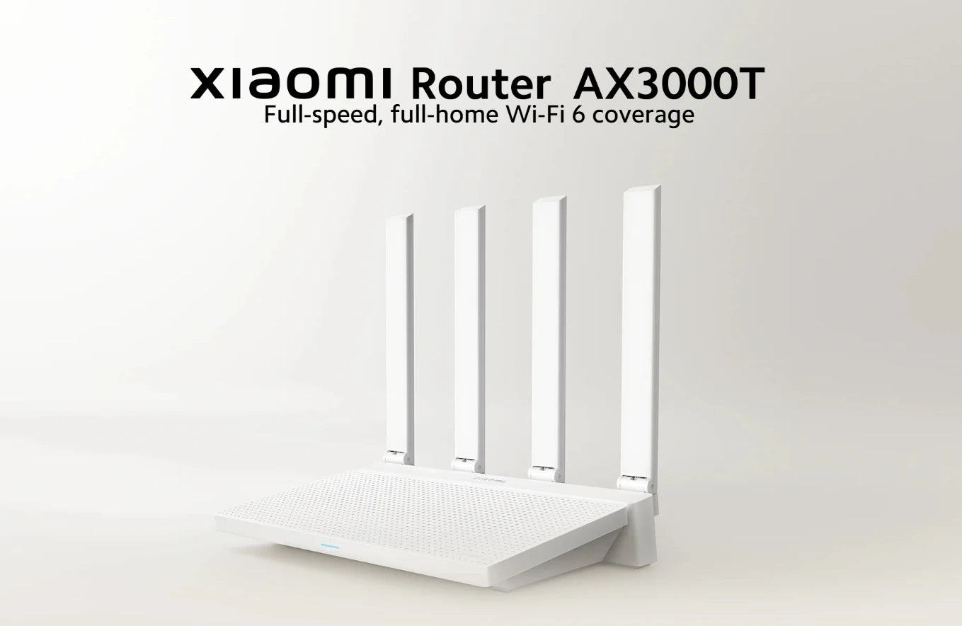 Xiaomi Router AX3000T 2.4G 5G Mesh Technology WiFi 6 Efficient Wall Penetration Children Online Protection WiFi Router Repeater.