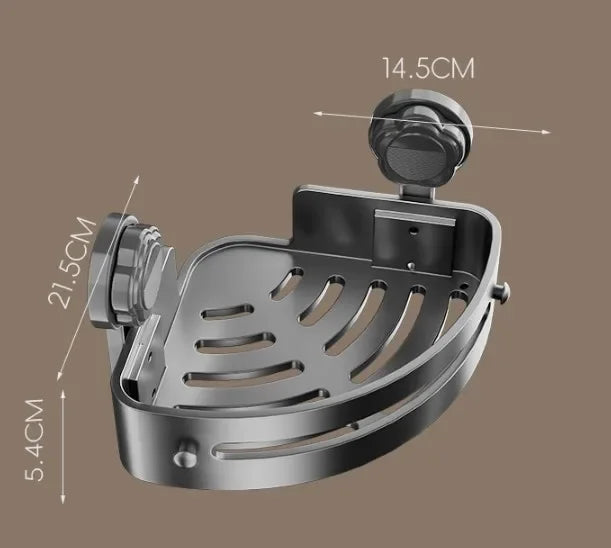 Waschraum-Saugnapf ohne Stanzen, dreieckiges Lagerregal, Badezimmer, Toilette, Ecke, Handtuch, Duschgel, Lagerregal