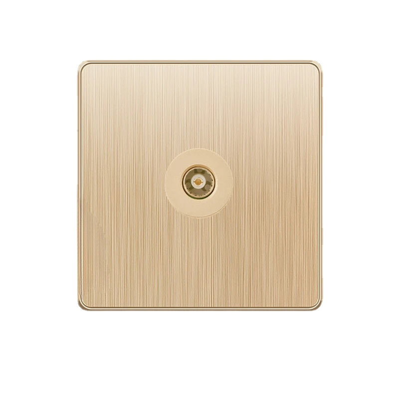 Gold 13A UK Stecker USB Steckdose, Haushalt elektrische licht schalter, universal 5 loch Dual Buchse mit USB Ladegerät, AC110-250V