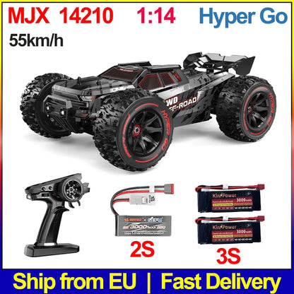 Hyper Go MJX 14210 V3.0 1/14 RC Car 75km/h Brushless 2.4G Remote Control 4WD Off-road Racing RC Truck Electric Toy.