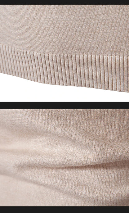 New Autumn Winter Designer Fashion Half Turtleneck Knitted Sweater High Quality Mens Casual Solid Color Warm Women Sweaters