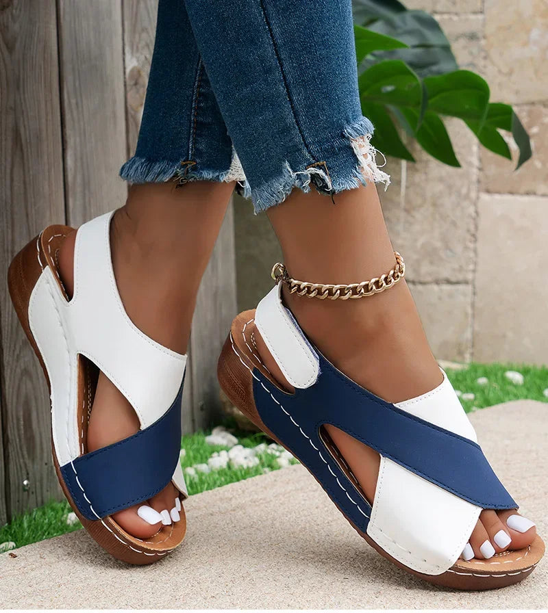 Women's Sandals Soft Heels Sandals Women Peep Toe Summer Shoes Lightweight Wedges Heeled Shoes Woman Footwear Summer Sandals.