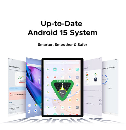 Doogee Tab E3 Max 2 in 1 Tablet Pc 14" 2.1K Display Android 15 32Gb (8+24) 256Gb 13500Mah Battery Qual Speaker Helio G100 Tablet