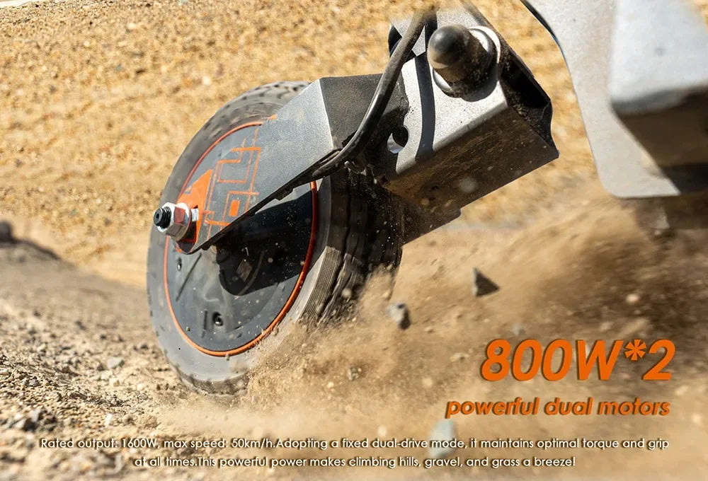 KuKirin G2 Ultra Folding Electric Scooter 800W * 2 Motor 48V 18Ah Battery 10 inch Tires 50 km/h Max Speed 55km Max Range IPX4.