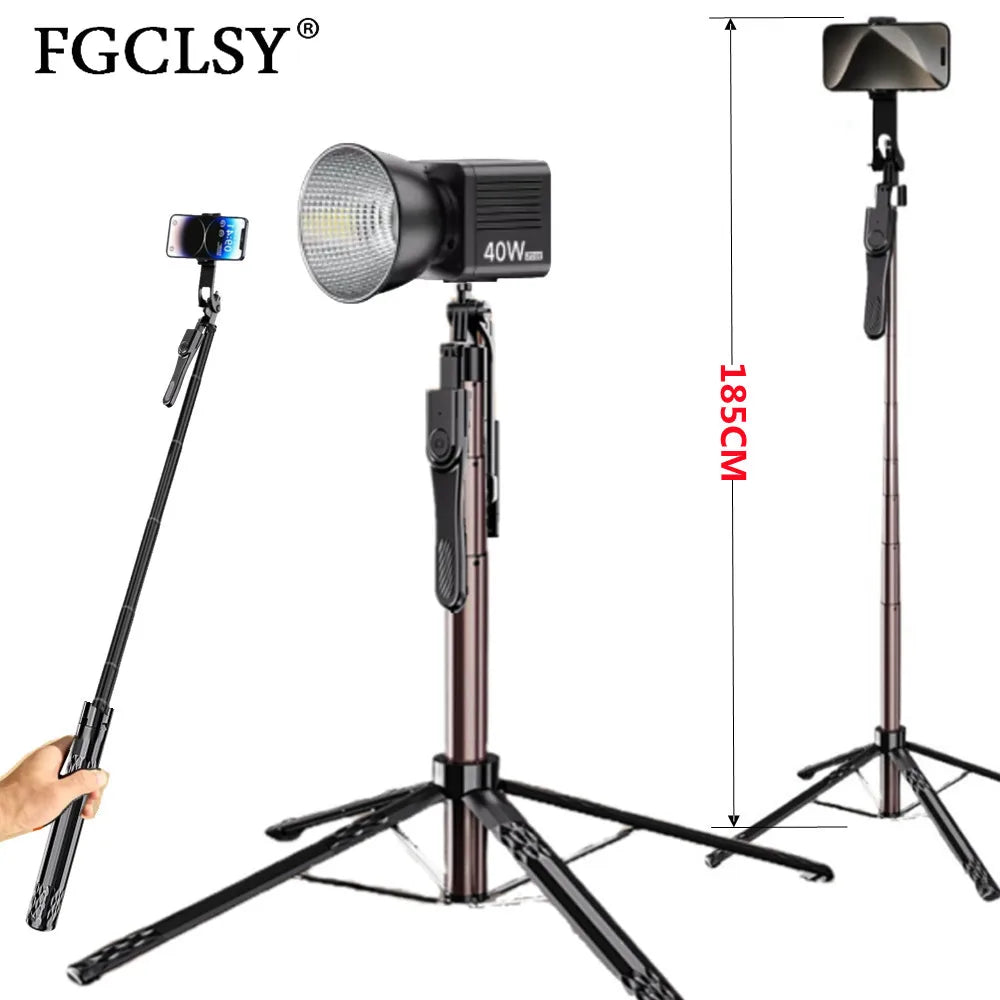 FGCLSY new 360° Rotation Gimbal Stabilizer ,Selfie Stick Tripod for Smartphone Camera With Bluetooth shutter Stabilizer for Live.