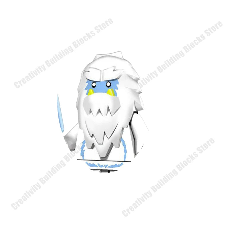 New Hot Series Gray Shark Boy Girls 3D Model DIY Building Bload Toys Classic Movie Children's Toys Gifts